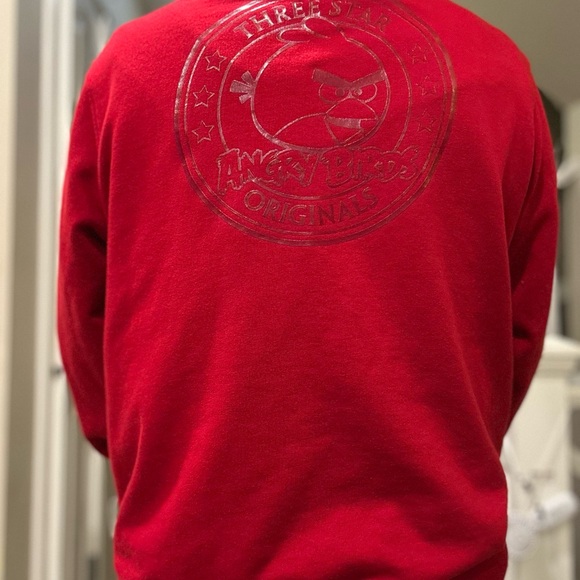 Red Character Graphic Men's Jacket - Picture 5 of 8